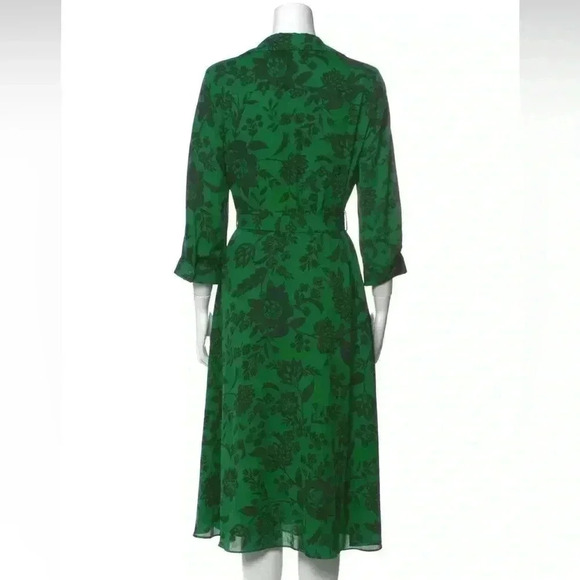 Classic Hobbs London green midi dress size 6 - Picture 2 of 5
